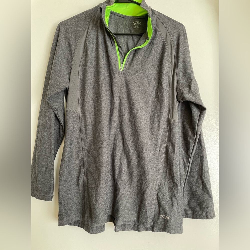 Dry-fit long sleeve zip-up pullover - Champion
